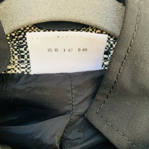 Akris Punto Zip Up Tweed Belted Jacket Size 10 - Picture 6 of 8